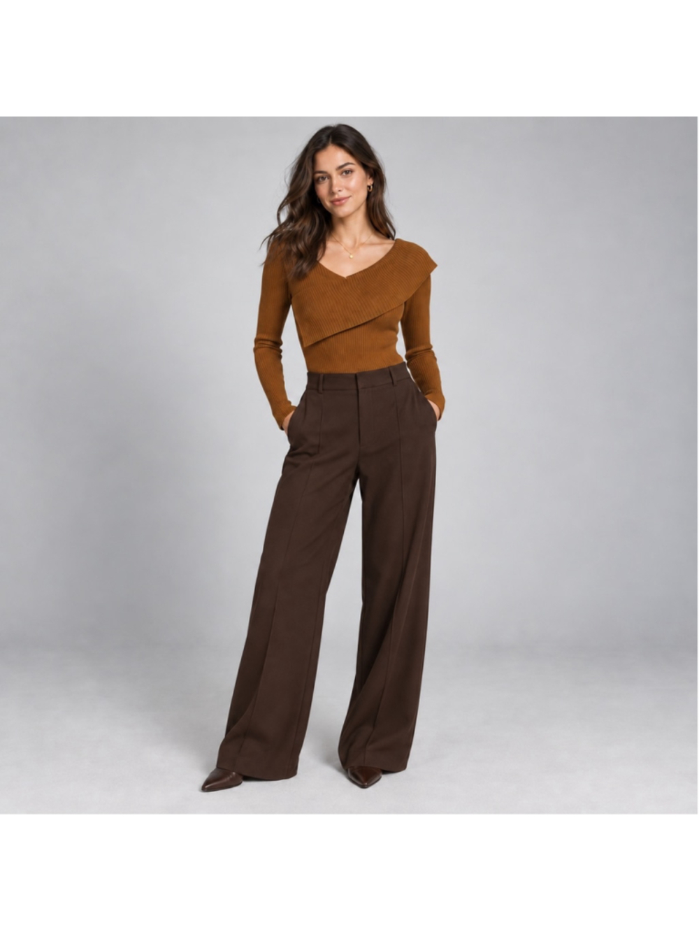 NWT Lovers + Friends Booker Off-Shoulder Sweater Camel L